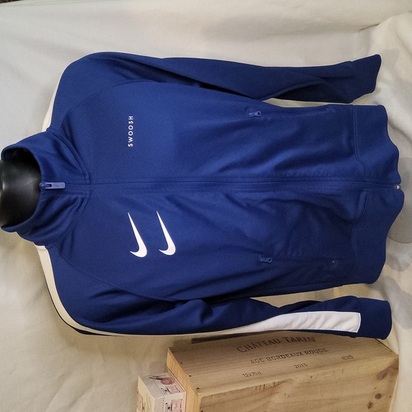 Nike Double Swoosh zipup workout jacket Activewear gym clothes S - Picture 1 of 6